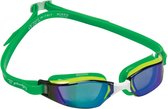 Phelps Xceed - Zwembril - Volwassenen - Mirrored Titanium Green Lens - Geel/Groen
