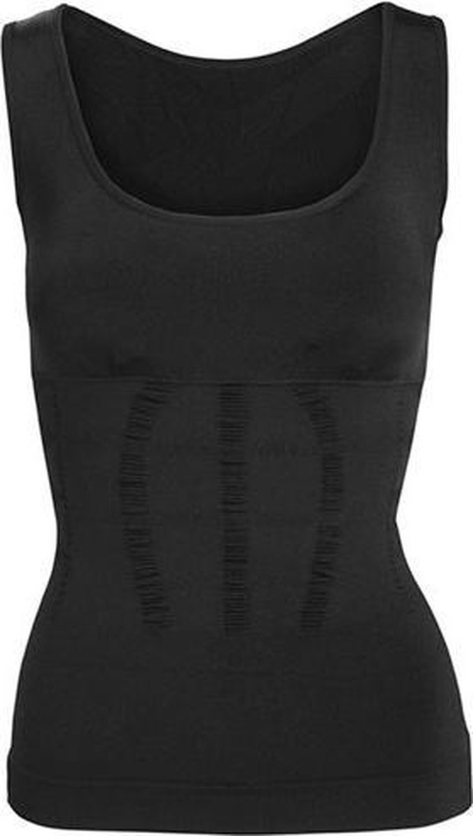 Corrigerend ondergoed dames - Hemd - Zwart - Maat L