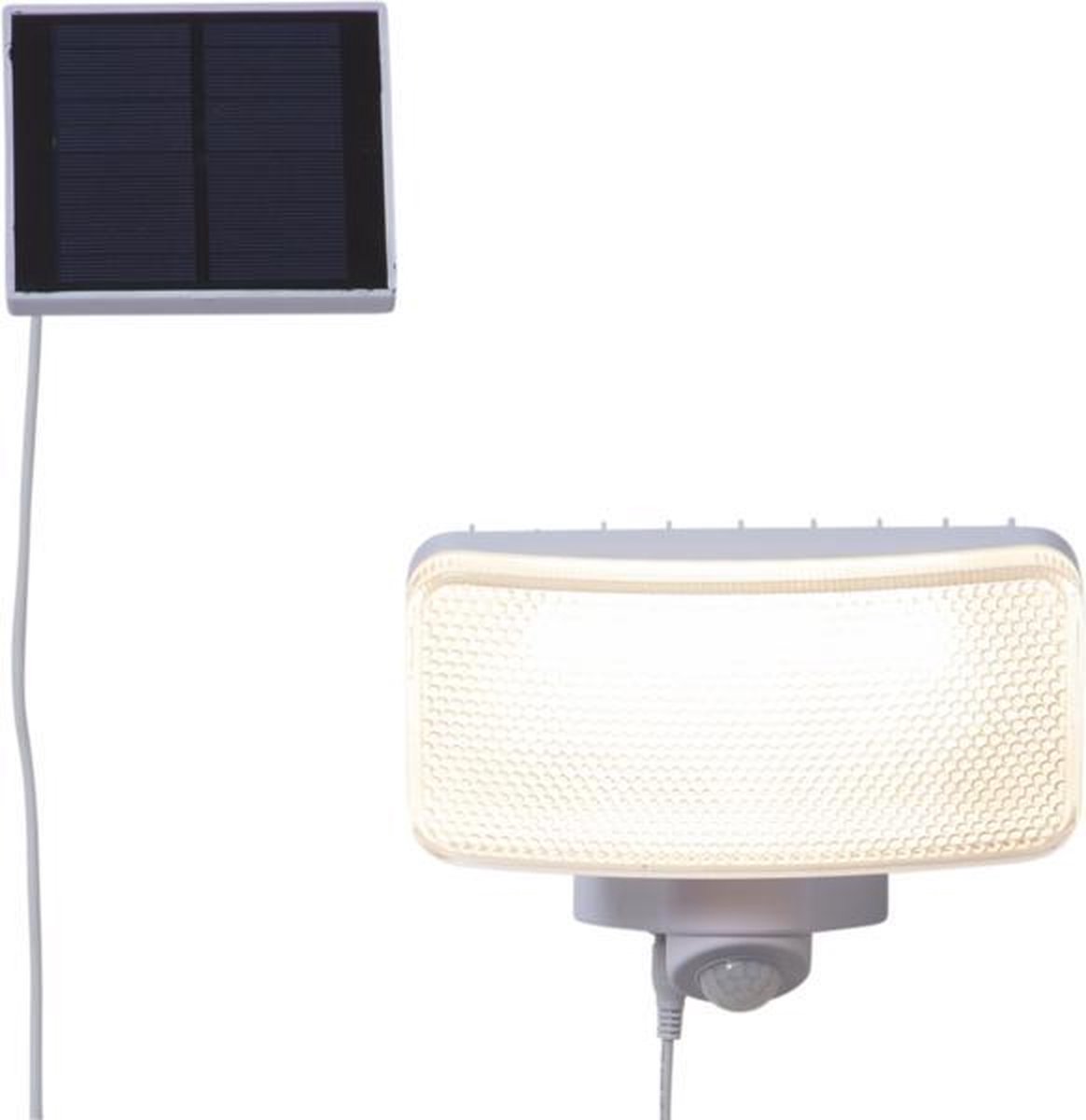 RTM Lighting Solar Wandlamp -Wit -Warm Wit -16CM -Beweginsmelder