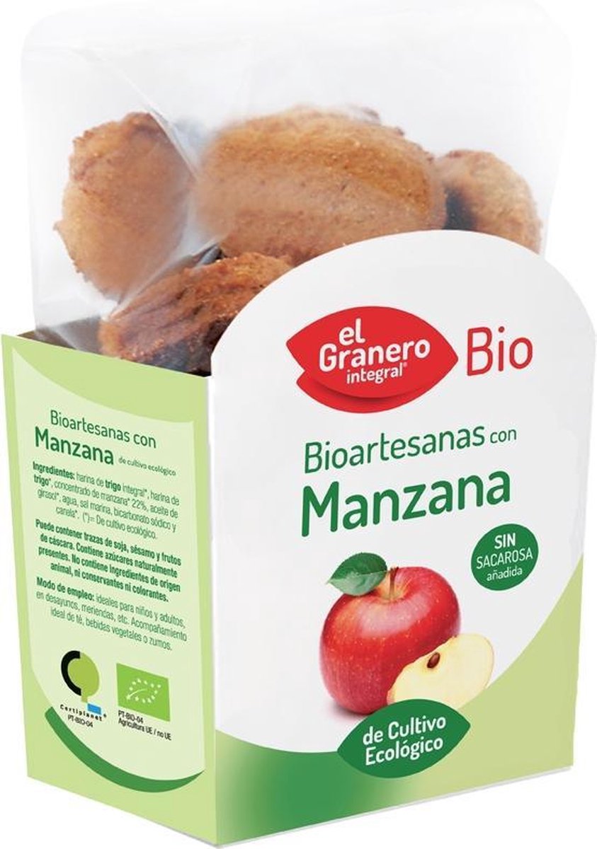 Granero Galletas Artesanas Con Manzana Bio 250g