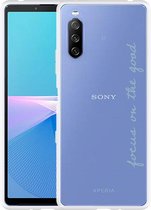 Sony Xperia 10 III Hoesje Focus On The Good Designed by Cazy