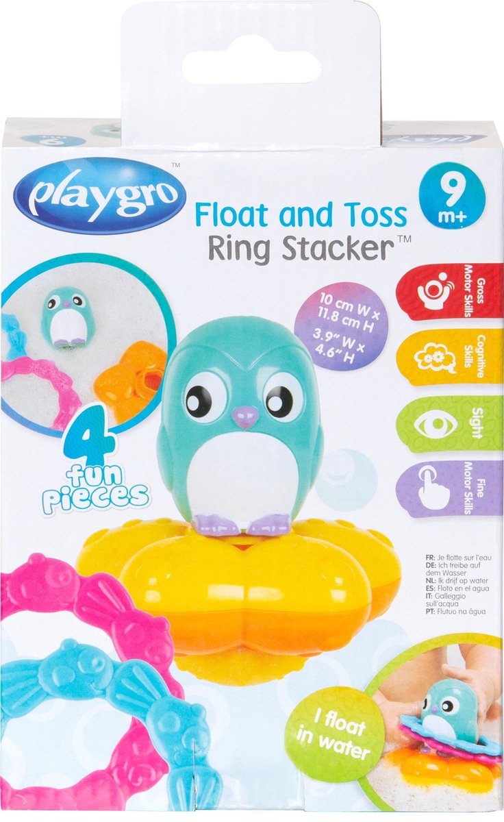 Playgro Jouet Pour le Bain - Flottant Sea Friends - Rose