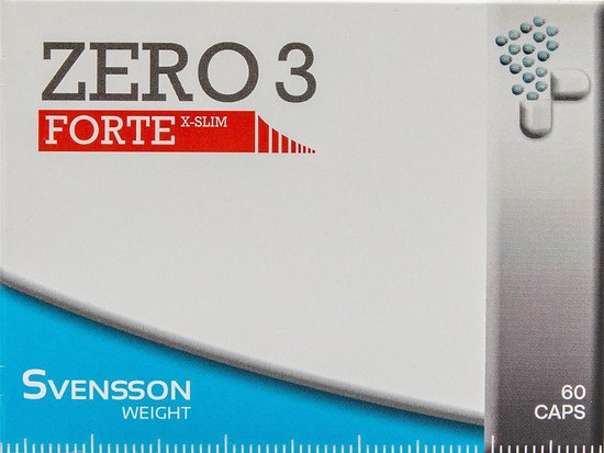 Svensson ZERO 3 forte - Afslanksupplement - eetlustremmer - 60 capsules