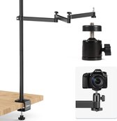 Ulanzi verstelbare bureaustandaard met tafelklem voor camera of videolamp - 1 arm