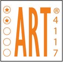 Oranje logo met 'ART' in grote letters en de cijfers '4117'. Twee sterren linksboven.