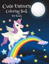 Cute Unicorn Coloring Book For Kids