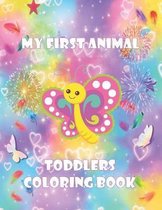 my first animal toddlers coloring book