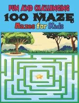 100 maze. Fun and Challenging Mazes for Kids: (8.5''x11.5'') Ages 4-8