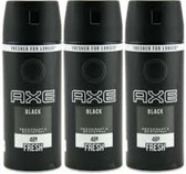 AXE Deodorant Spray Black - Voordeelverpakking 3 x 150 ml