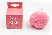 ROZE interactieve plush ball | kattenspeelgoed | kittenspeelgoed | geluidsbal | Dieren speeltje | Vogelgeluid| musthave voor katten |