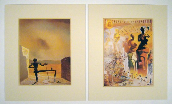 Perfecte set van 2 Posters in dubbel passe-partout - Salvador Dali - Le Torero hallucinogène &  Lo spettro di Vermeer - Kunst  -2x 50 x 60 cm