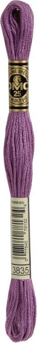 6 stuks DMC Borduurgaren-3835 Oud Lila