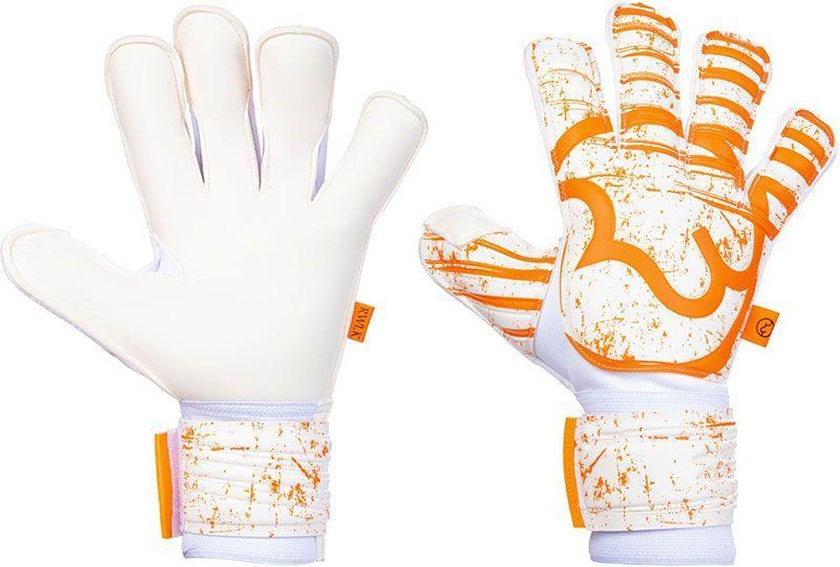 RWLK Picasso Pro Line White Orange Keepershandschoenen - Maat 7