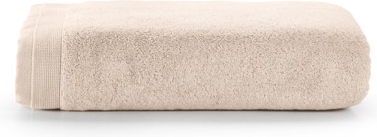 Bamatex Home Textiles - Collectie Emotion - Badlaken – 100*150 cm - BEIGE - 1 stuk - Egeïsche gekamde katoen- 540 g/m2