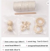 Macramé 5 pakket DIY| Macramé touw | Macramé pakket om een plantenhanger of wandkleed/ wanddecoratie te maken