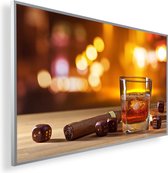 Infrarood Verwarmingspaneel 450W met fotomotief een Smart Thermostaat (5 jaar Garantie) - Cigar Whiskey 166