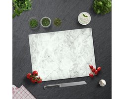 Steenlook Tempered Glas Snijplank 30cm × 40cm - Glassnijplank - Glazen
