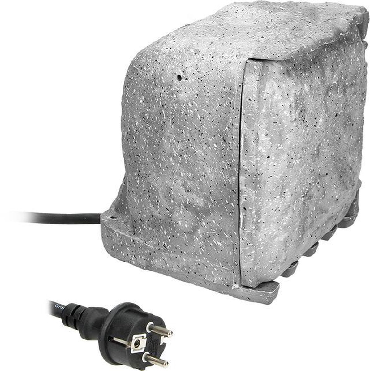ChiliTec Buitenstopcontact, 4 Voudig, 5 M Kabel Met Stekker, Steen Look Meervoudig Stopcontact X Stopcontact Beschermdeksel Ip44 Stekkerverdeler Voor Buiten Steen Grijs 2625888132