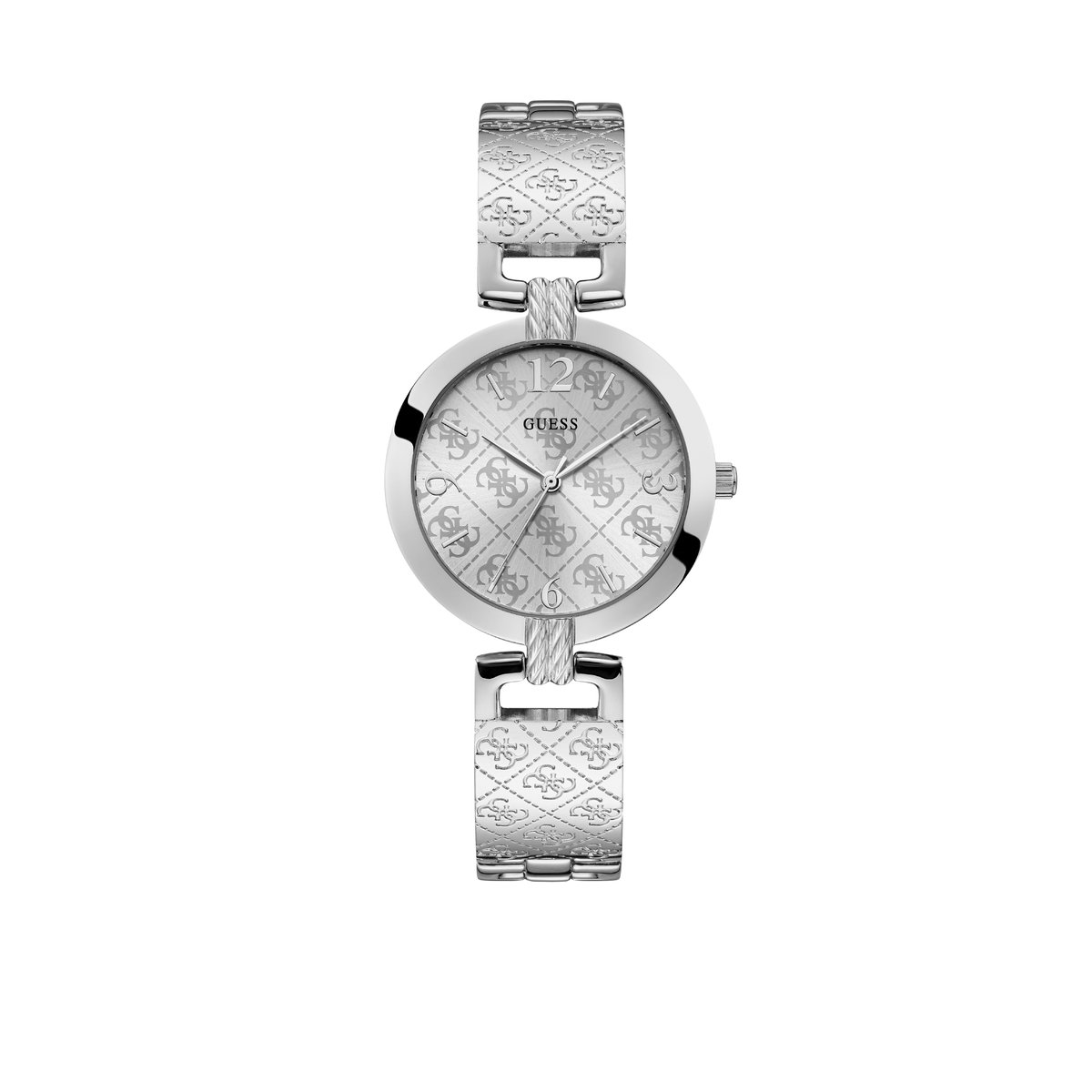 Guess W1228L1 Dames Horloge 30 mm - Zilverkleurig