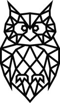 ByKemme® Muur Decoratie - Wand Decoratie - Huiskamer – Housewarming - Geometrisch - Wall Art - Dieren – Uil - Owl - 38 cm Breed x 65 cm Hoog