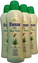 Douchegel - Showergel - Badgel - Aloe Vera - Voordeelverpakking - 4 x 750 ml
