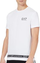 EA7 T-shirt - Mannen - Wit/Zwart
