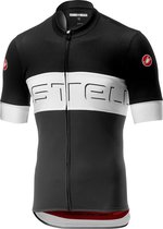 Castelli Castelli Prologo VI Jersey FZ Fietsshirt - Maat XL  - Mannen - zwart - wit