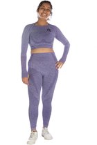 Budokleding Yoga / fitnesskleding set paars. maat L