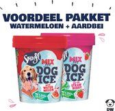 Smoofl VOORDEEL PAKKET voor hondenijsjes - Watermeloen + Aardbei smaak
