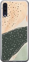Samsung Galaxy A50 siliconen hoesje - Abstract peach - Soft Case Telefoonhoesje - Multi - Print
