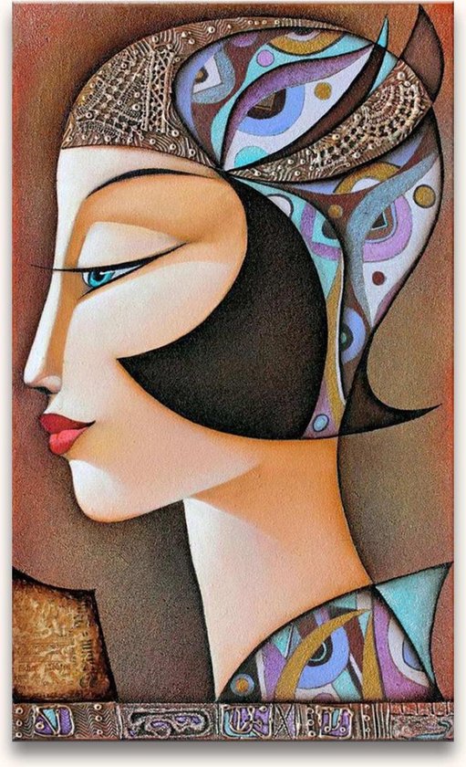 Handgeschilderd schilderij Olieverf op Canvas - Vlad Safronov - Fantastic Lady