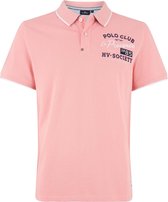 HV Society Poloshirt Toby Pink Logo - L