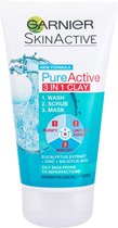 Garnier - Pure Active 3 In1 Clay Cleansing Gel
