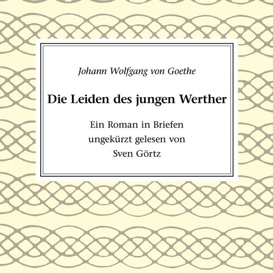 Die Leiden des jungen Werther - cover