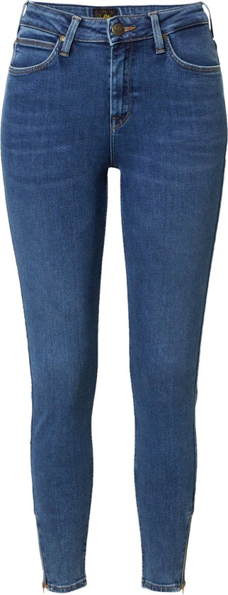 Lee Scarlett High Waist Zip Jeans Blauw 28 / 31 Vrouw