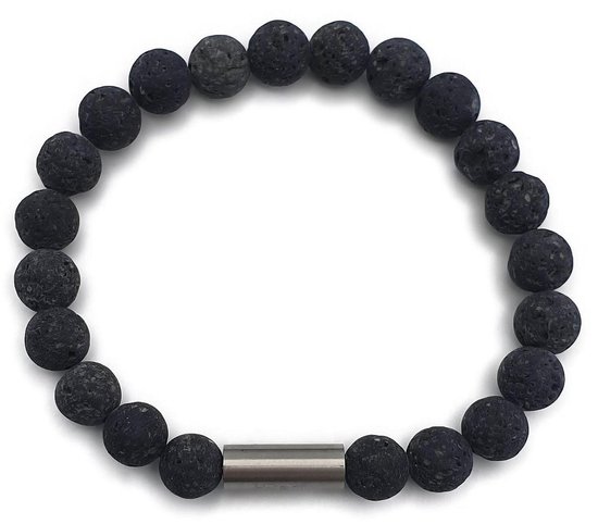 Bracelet Perles Pierres Givrées Noires Pour - Temu Belgium