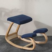 Bascessoires Ergonomische Kniestoel - Bureaustoel - Kantoorstoel - Blauw - Kneeling Chair