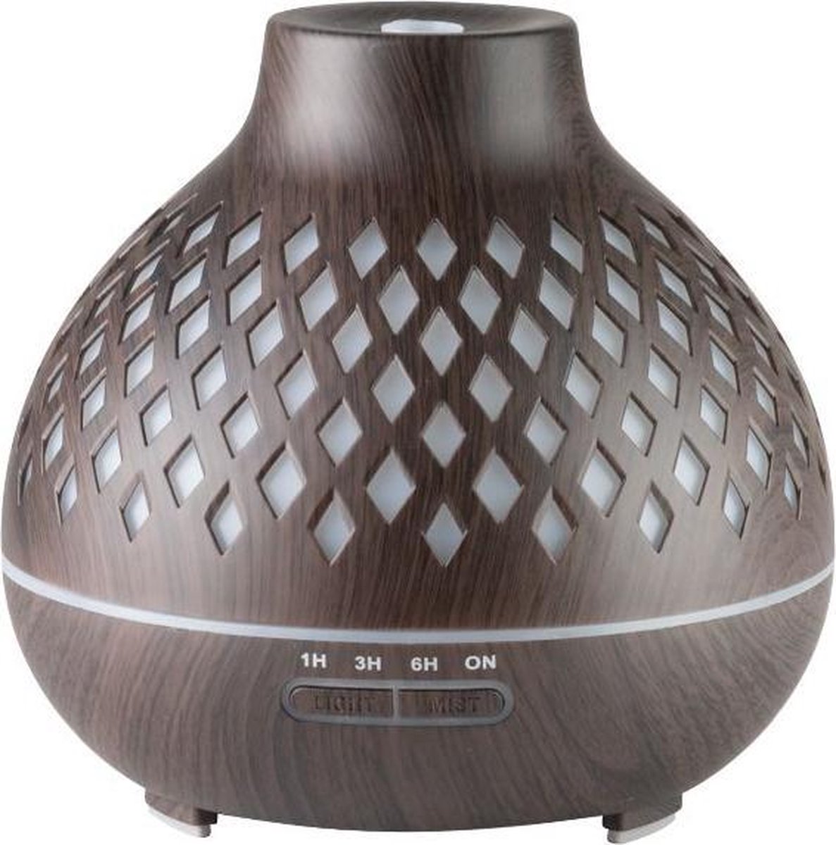 Goedkoopste ACTIVE Aroma Diffuser Luchtbevochtiger Spa 10 Donker Hout 400ml Timer