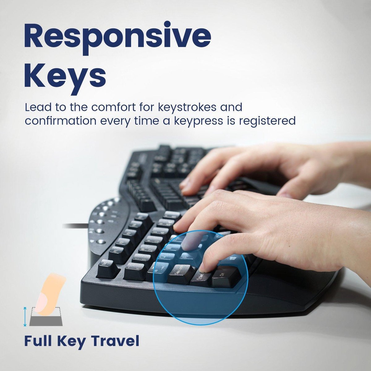 Perixx Bedrade Toetsenbord Periboard 512 Voor Windows Mac Ergonomisch Comfort thumbnail 6