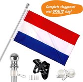 Vlaggenstok Voor Aan Huis - Gratis Nederlandse Vlag - Vlaggenstokhouder