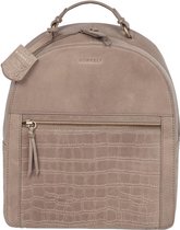BURKELY CROCO CASSY BACKPACK Dames Leren Rugzak - Taupe