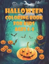 Halloween Coloring Book For Kids Ages 4-8