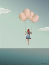 Vissevasse Poster Balloon Dream 50x70cm
