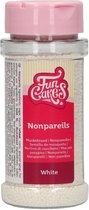 FunCakes Suikerdecoratie - Eetbare Taartdecoratie - Musketzaad - Wit - 80g