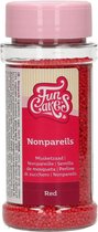 FunCakes Suikerdecoratie - Musketzaad - Rood - 80g - Eetbare Taartdecoratie