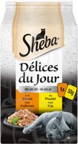 Sheba Delice Dujour Gevogelte Gelei Multipack 6 x 50 gr