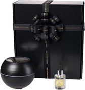 Cereria Mollà 1899 Geschenken set Giftset Cadeau Box doos met Aroma Diffuser met olie Black Orchid & Lily Trendy Design Compact geurwolkje, Etherische Olie Verdamper, Vernevelaar,