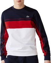 Lacoste Sport Trui - Mannen - donker blauw - rood - wit