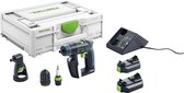 Festool CXS 2,6-Set 10,8V Li-Ion accu schroefboormachine set (2x 2,6Ah) in systainer - 16Nm - 12mm
