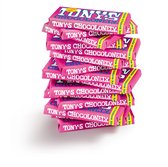 Tony's Chocolonely Bar Framboise Wit Sucre croquant - 15 x 180 grammes